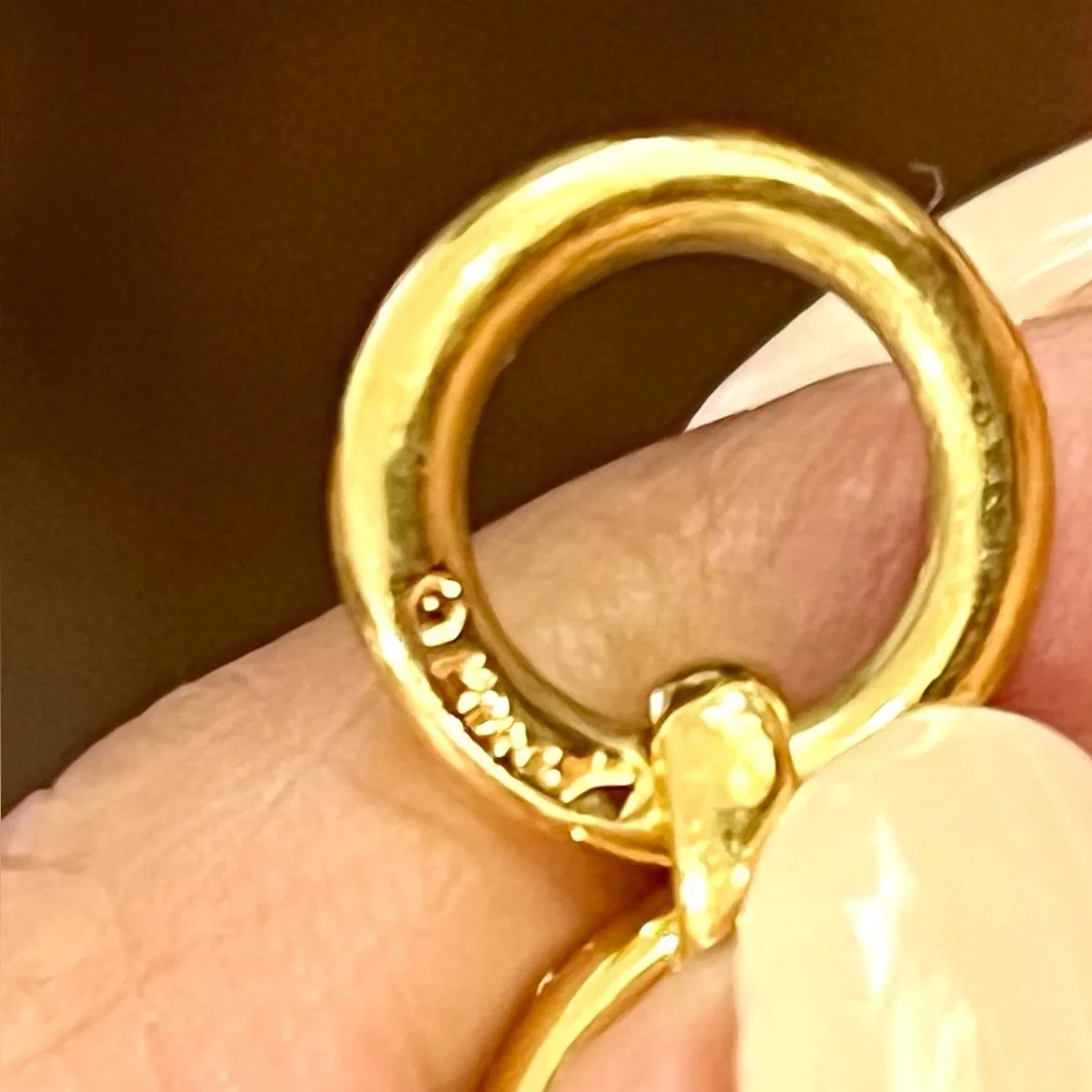 Vintage Monet 80's Gold Chain Choker/Necklace - Picture 5 of 8